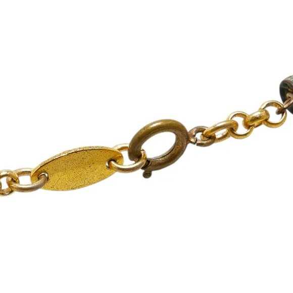 CHANEL Teardrop Pearl Long Necklace 28" Gold Tone Auth - Picture 6 of 7